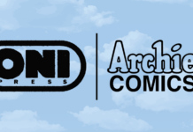 Oni Press and Archie Comics Announce Publishing Partnership Oni Press and Archie Comics logos side by side on a light blue sky background